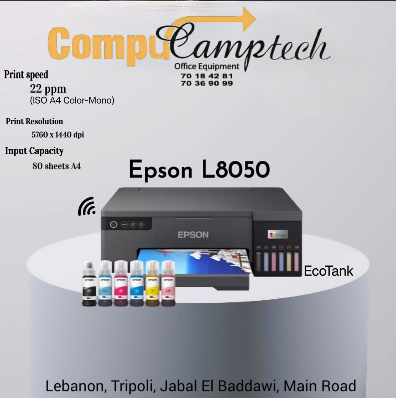 EPSON L8050 A4 - 6 Color