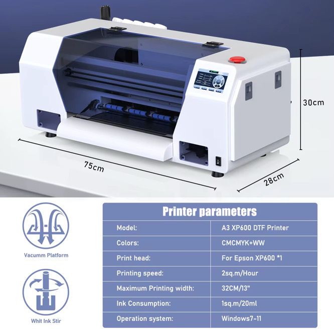 DTF Printers XP600 A3