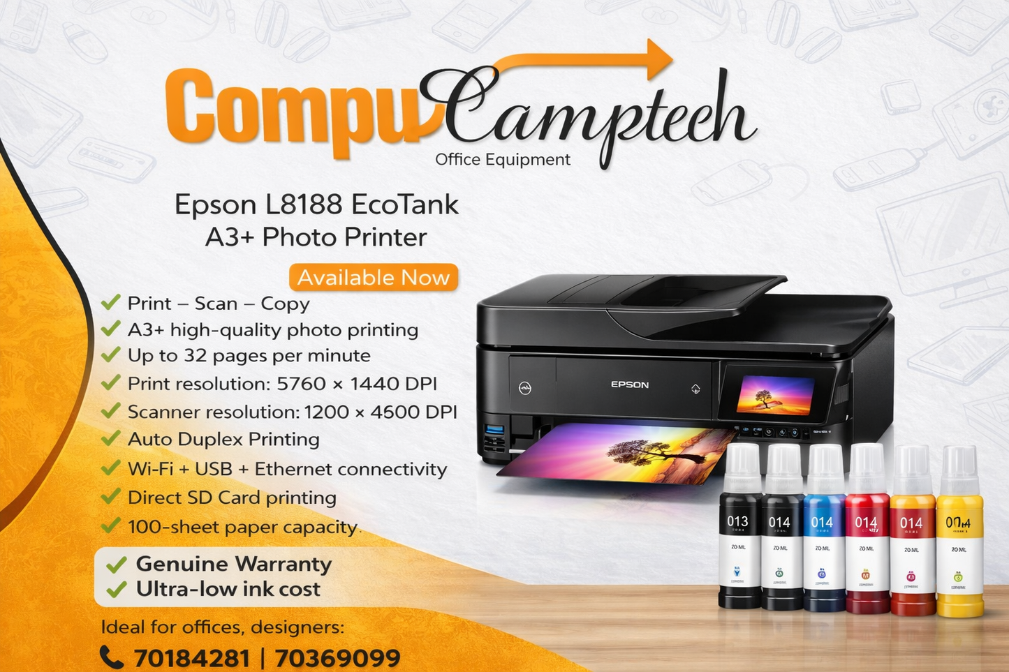 Epson Printer L8188